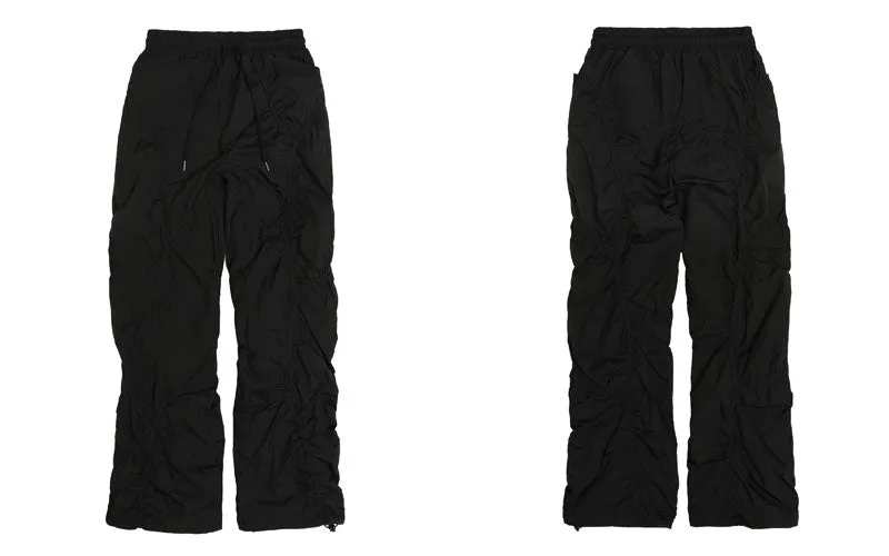 'Concept' Shirred Nylon Parachute Pants