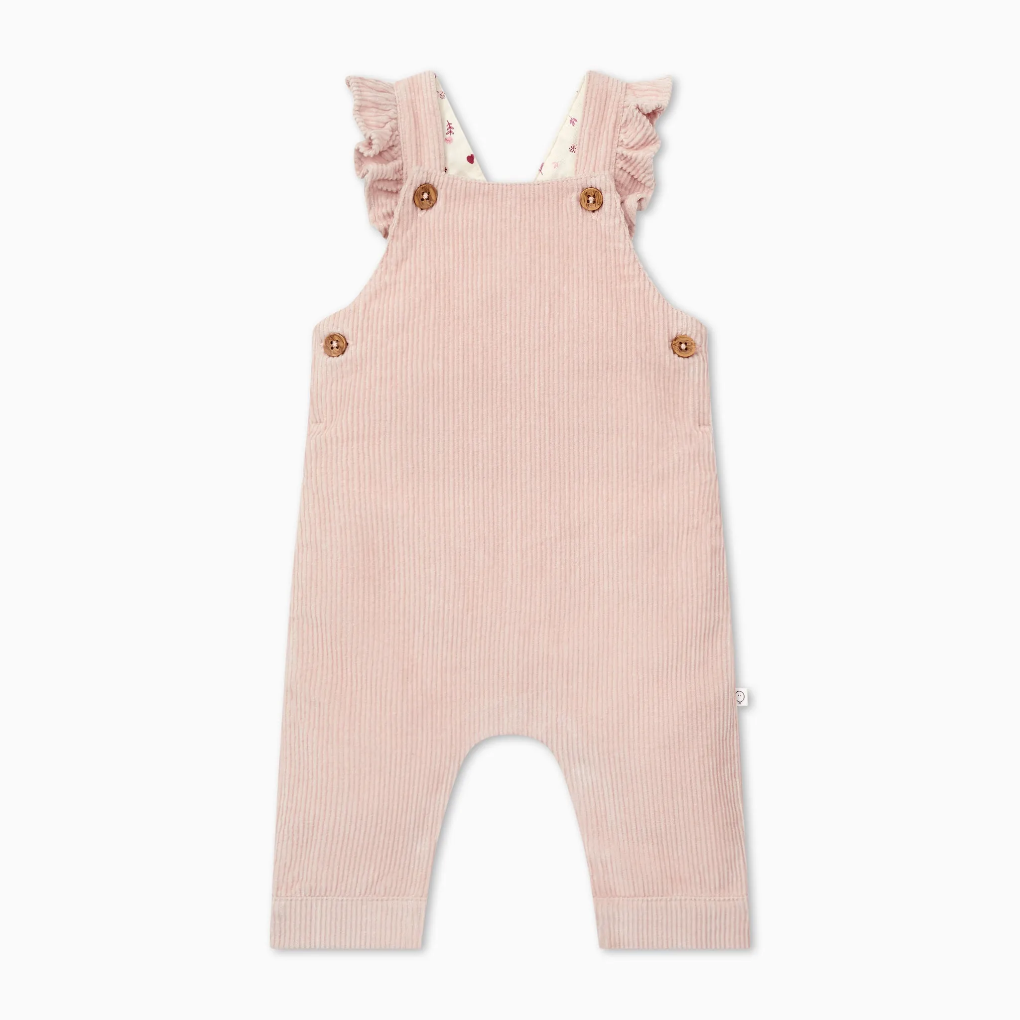 Corduroy Frilled Dungarees