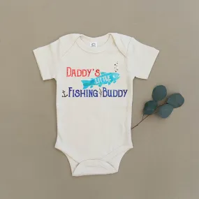 Daddy's Little Fishing Buddy Organic Baby Onesie®