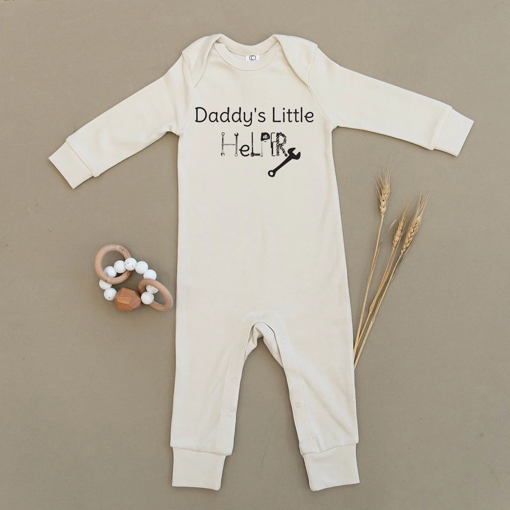 Daddy's Little Helper Organic Baby Playsuit