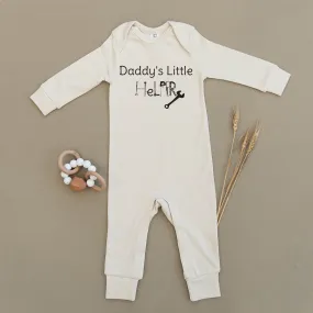 Daddy's Little Helper Organic Baby Playsuit