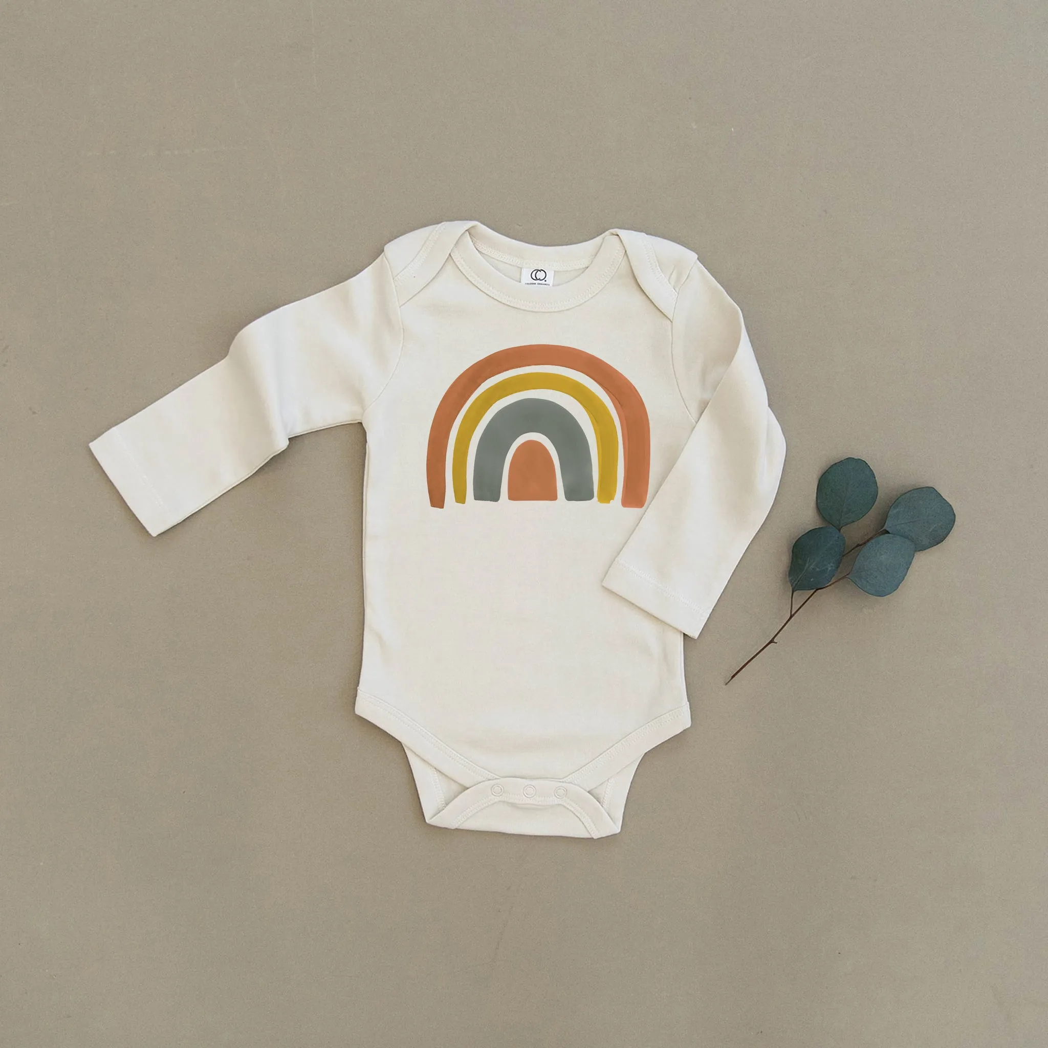 Dark Rainbow Organic Baby Onesie®