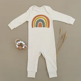 Dark Rainbow Organic Baby Playsuit