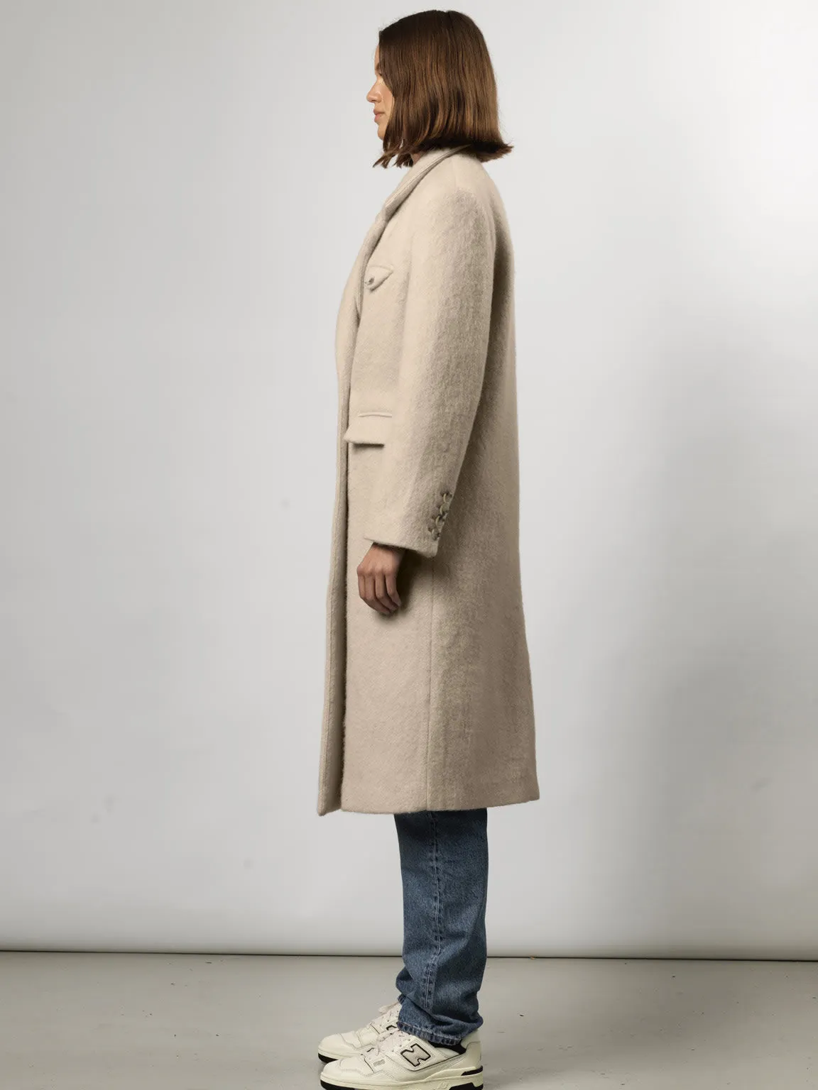 DENVER MOHAIR COAT - BEIGE