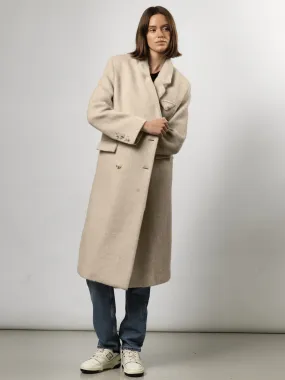 DENVER MOHAIR COAT - BEIGE