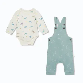 Dino Dungarees & Bodysuit Outfit