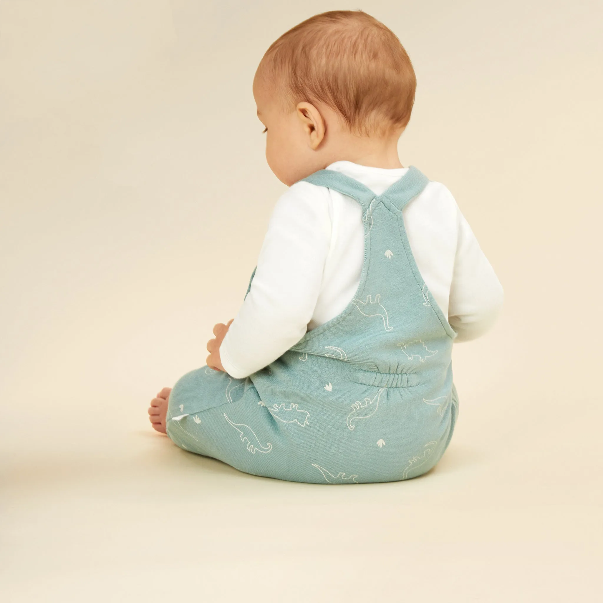 Dino Print Dungarees