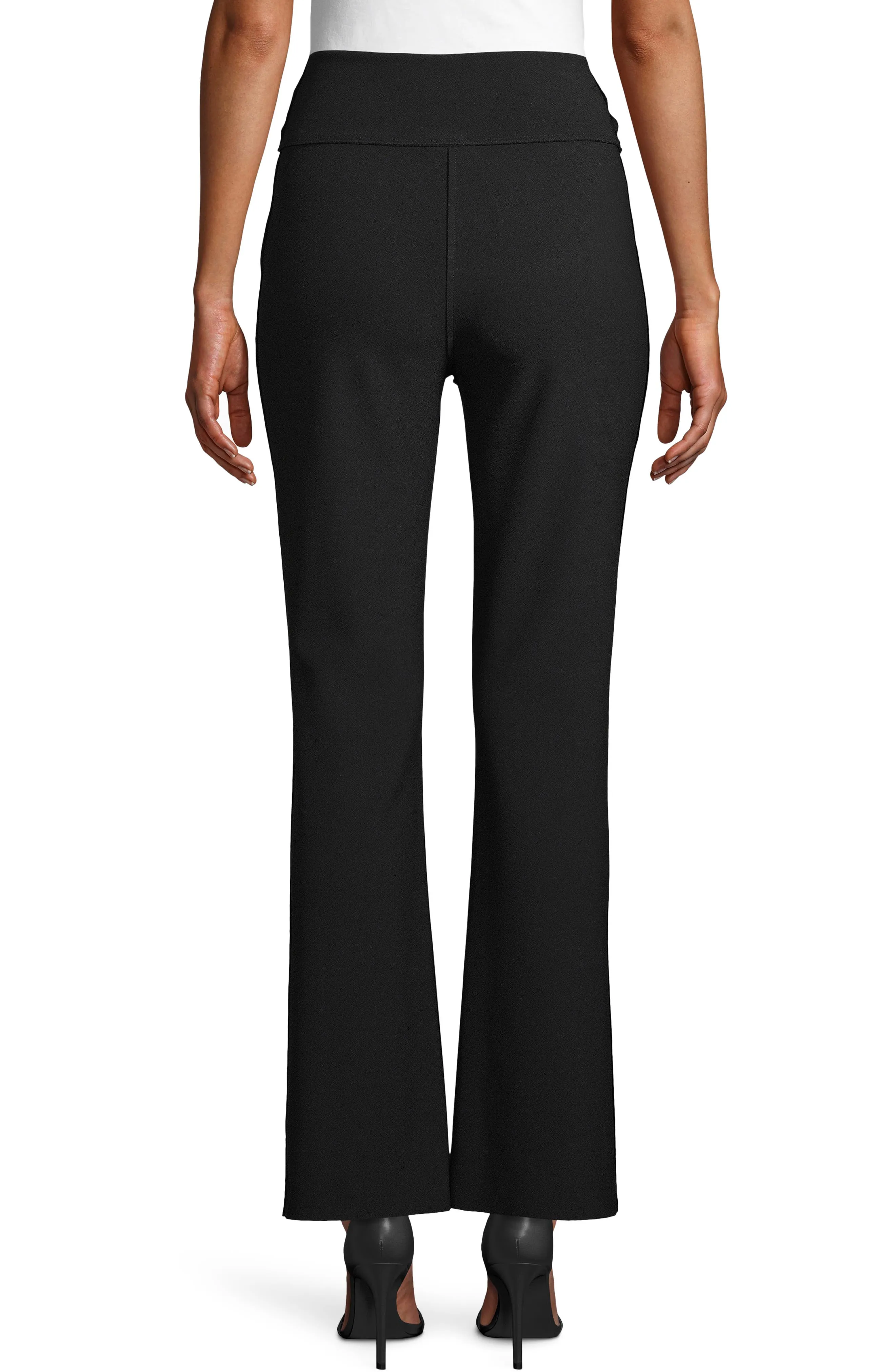 Double-Knit Flare Pants