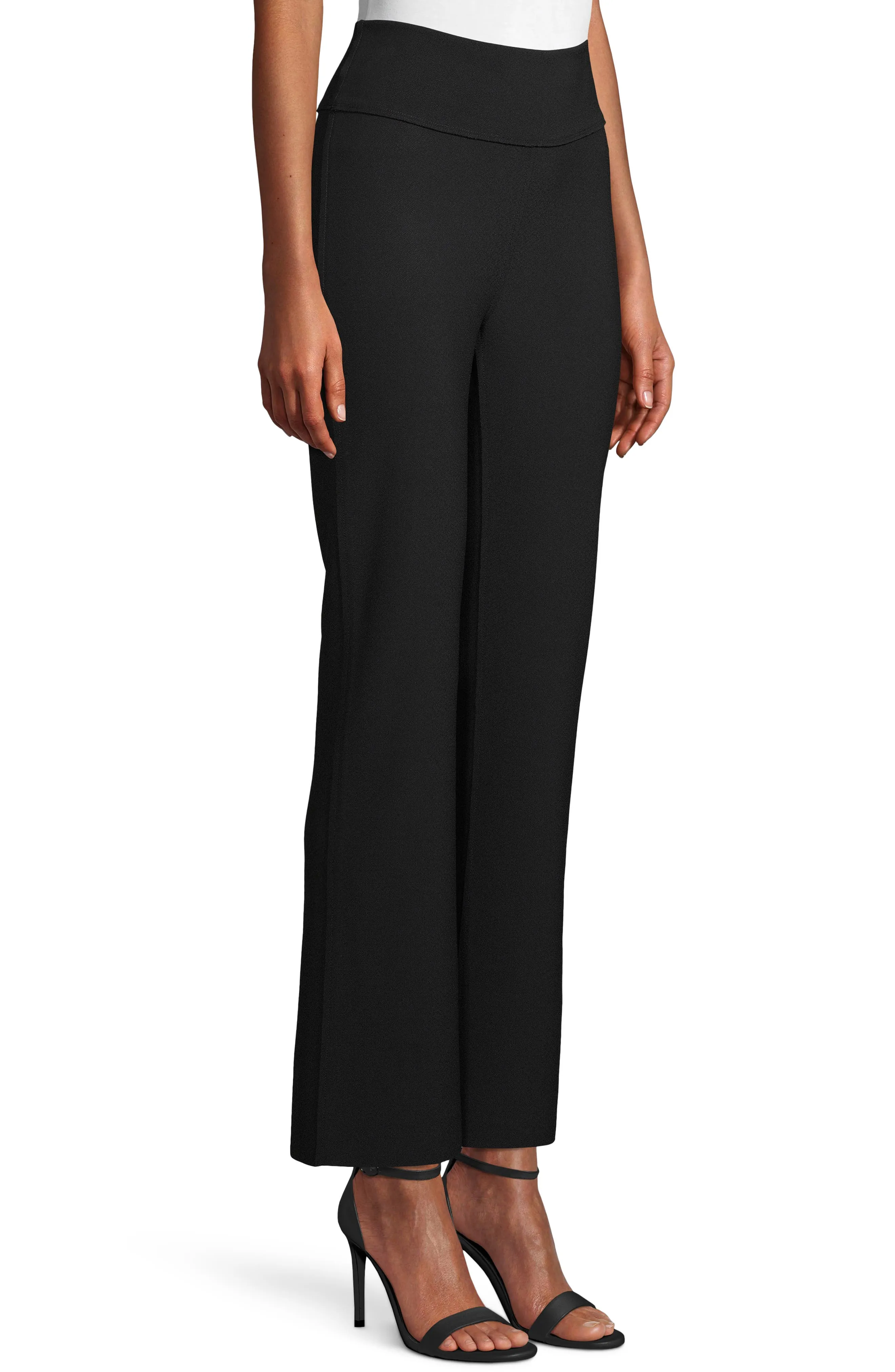 Double-Knit Flare Pants