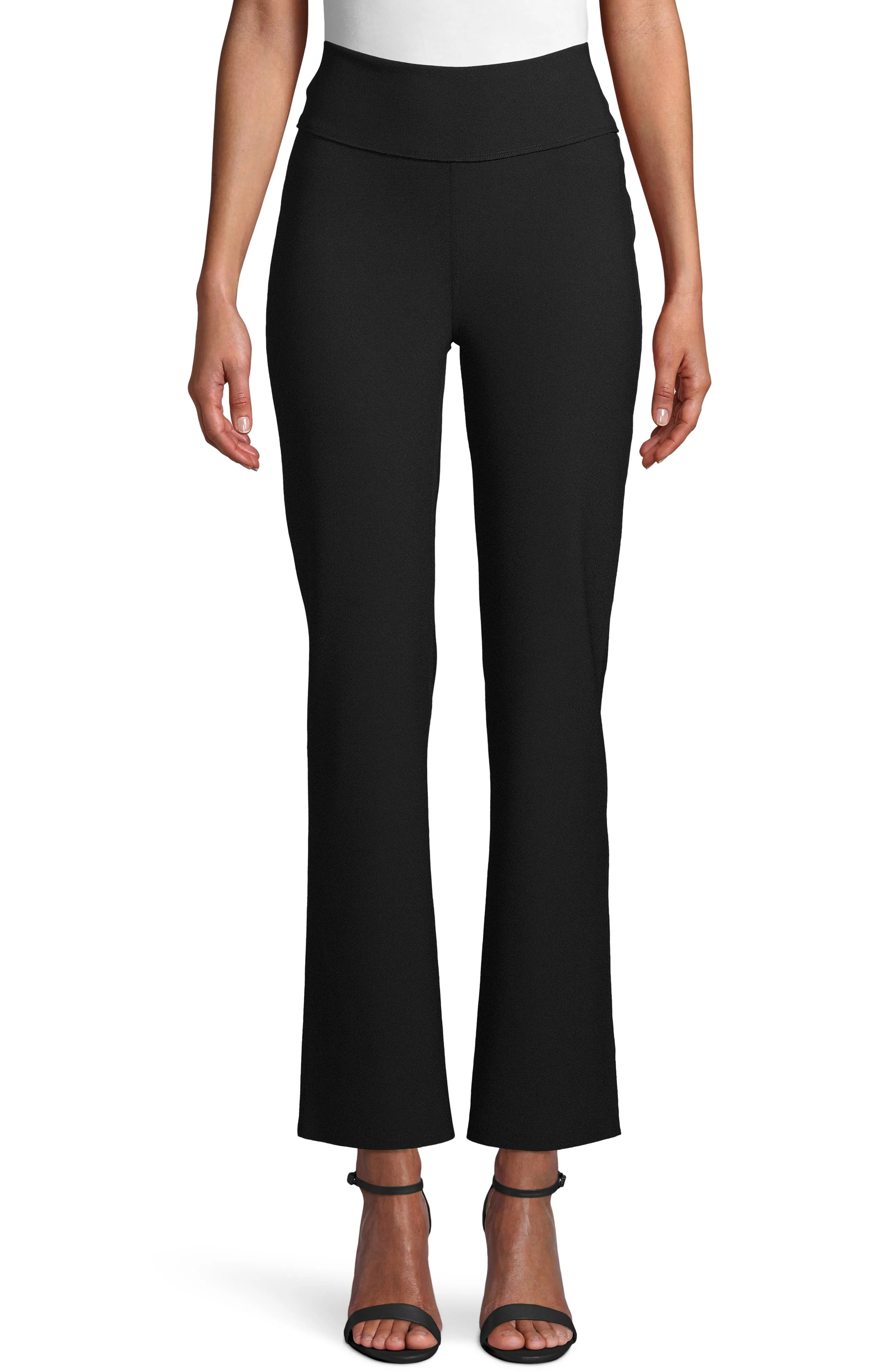 Double-Knit Flare Pants