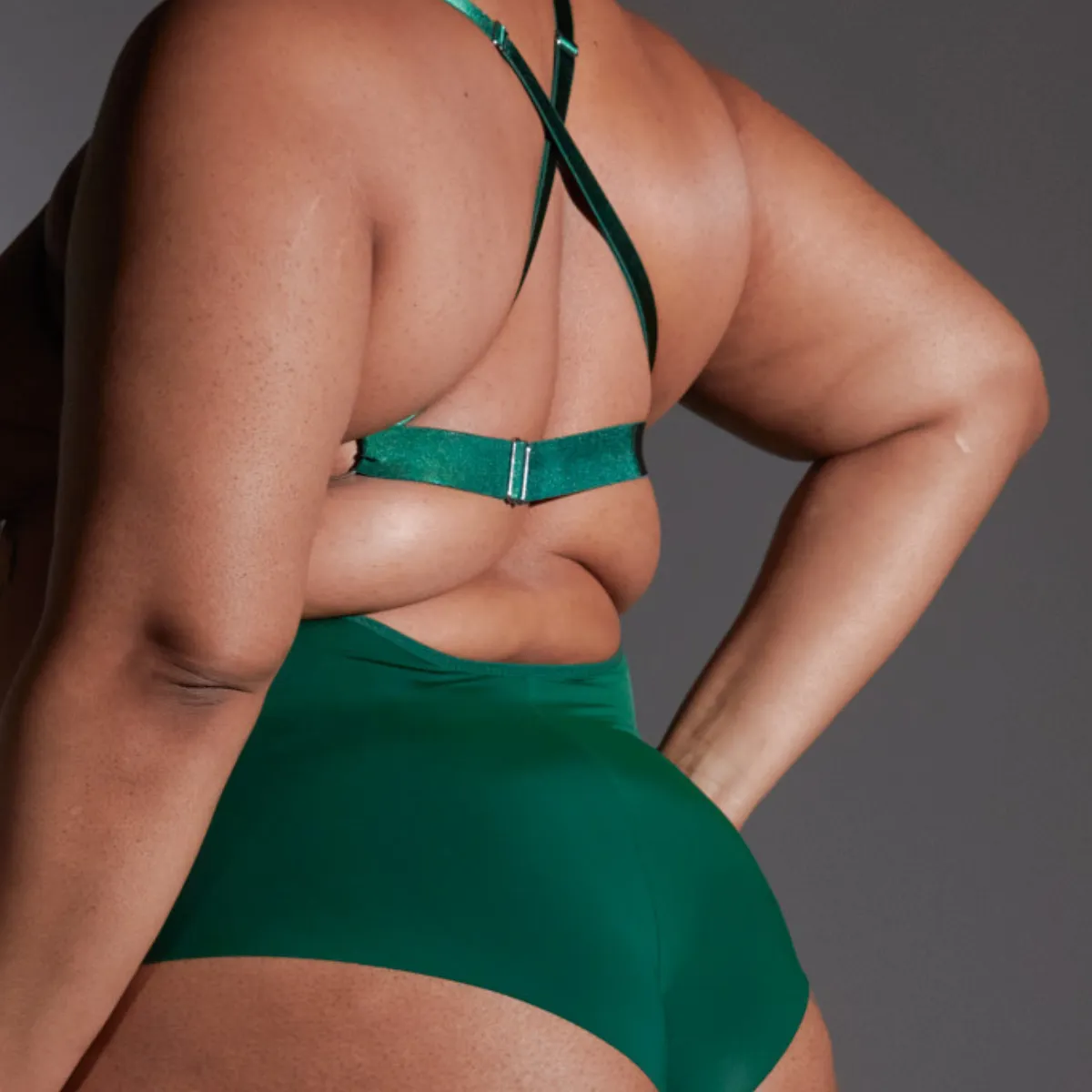 Dracona Bodysuit - Emerald - Available in Multiple Nudes