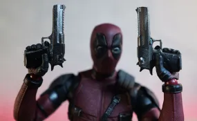Dstar Arms - Desert Eagle Ver. 2 with Holsters (Faded Chrome) Set of 2 for SHF Deadpool 2