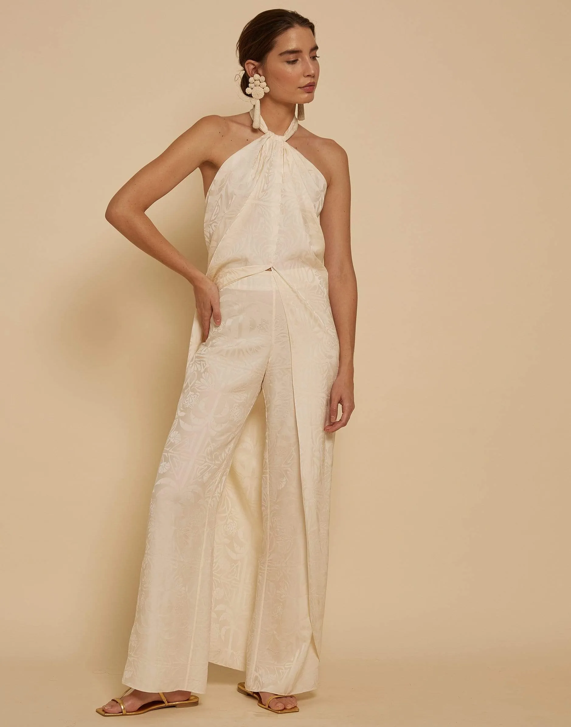 Ecru Garden Oasis Pants