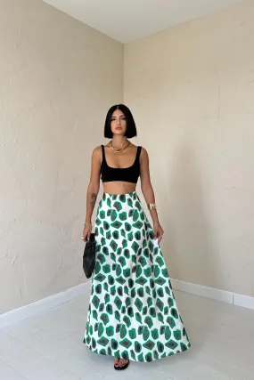 ELS Patterned Skirt - Green - Lawton
