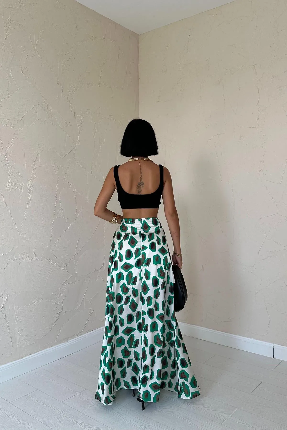 ELS Patterned Skirt - Green - Lawton