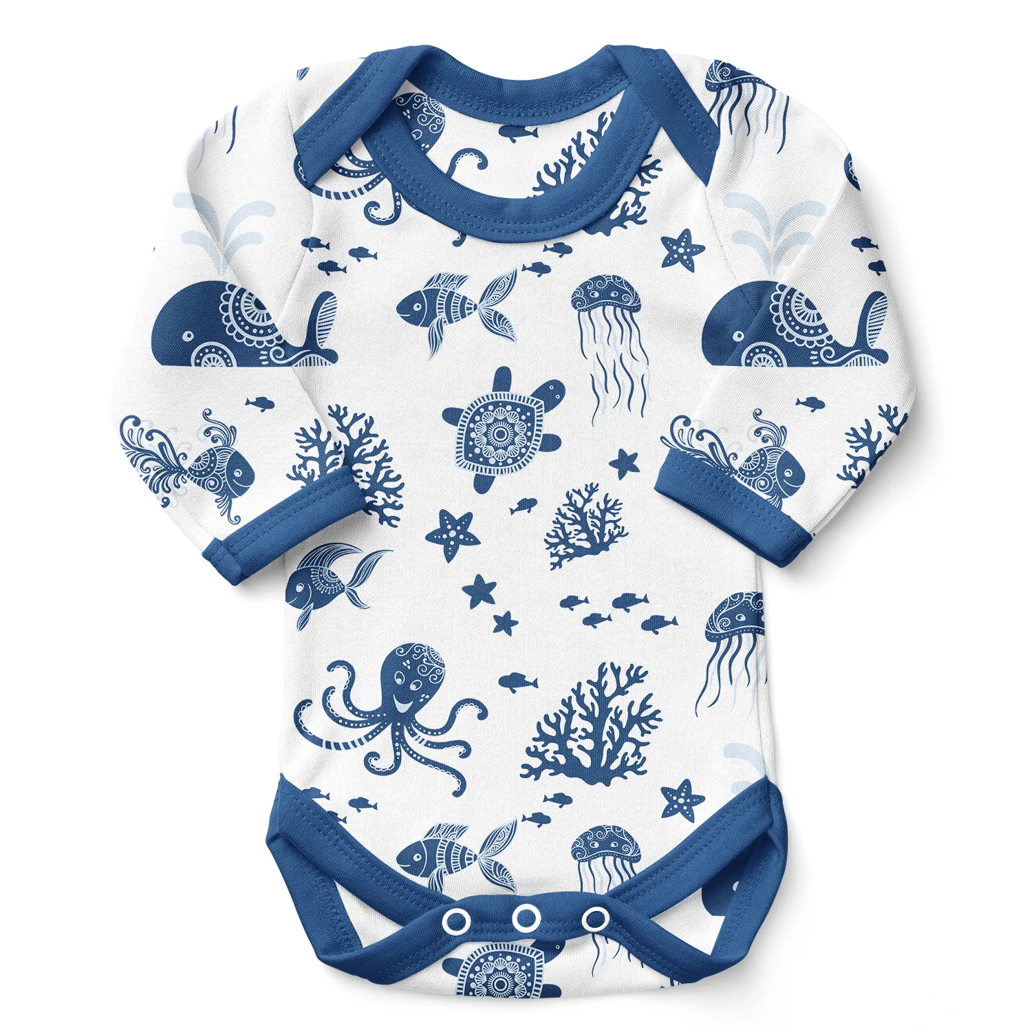 Endanzoo Home Coming Newborn Boy Organic Gift Set - Deep Sea