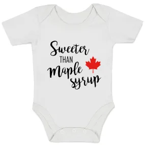 Endanzoo Organic Baby Bodysuit - Sweeter than Canada Maple Syrup