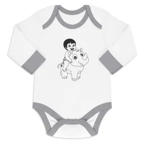 Endanzoo Organic Long Sleeve Onesie - Jen and Rhino