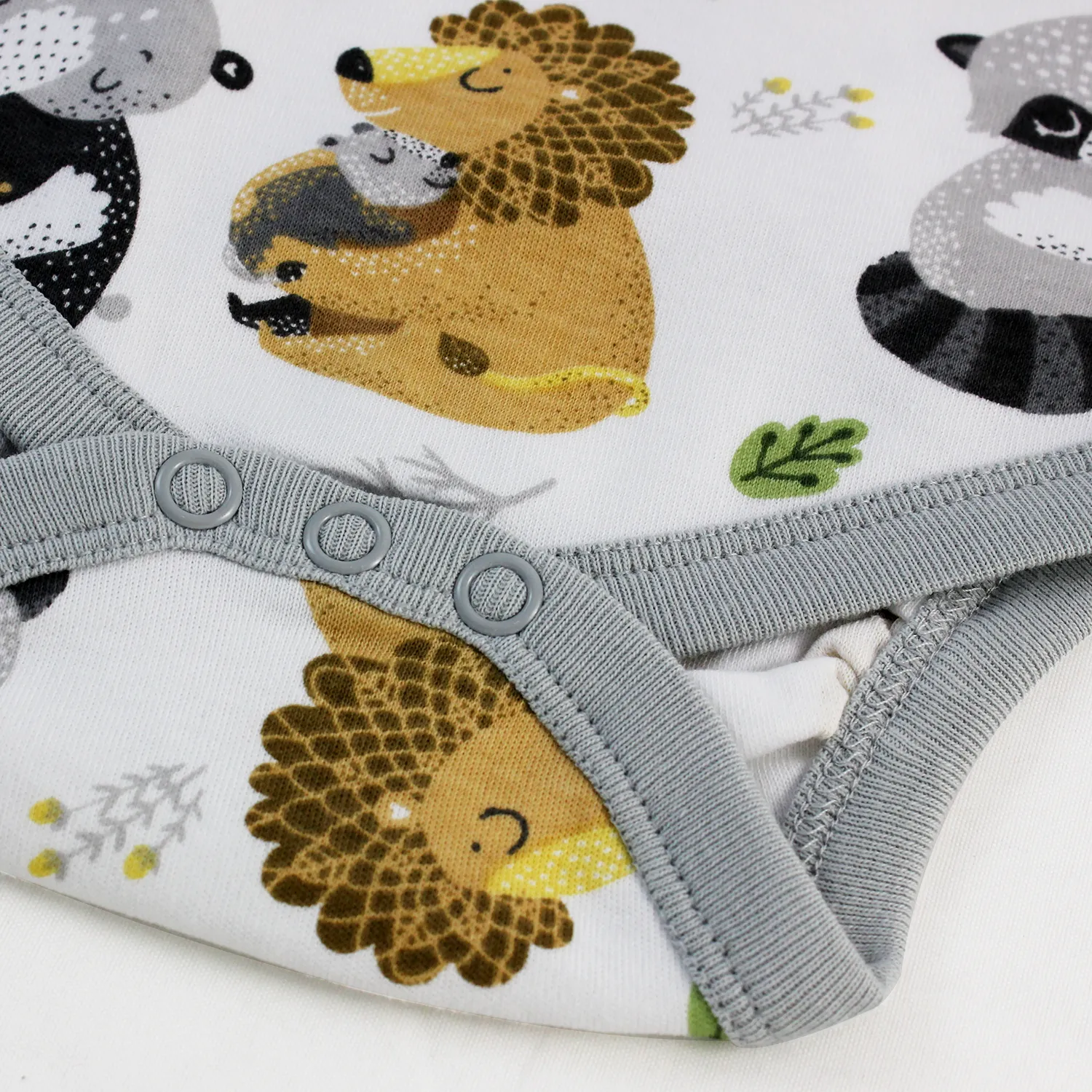 Endanzoo Organic Short Sleeve Bodysuit - Safari Hugs