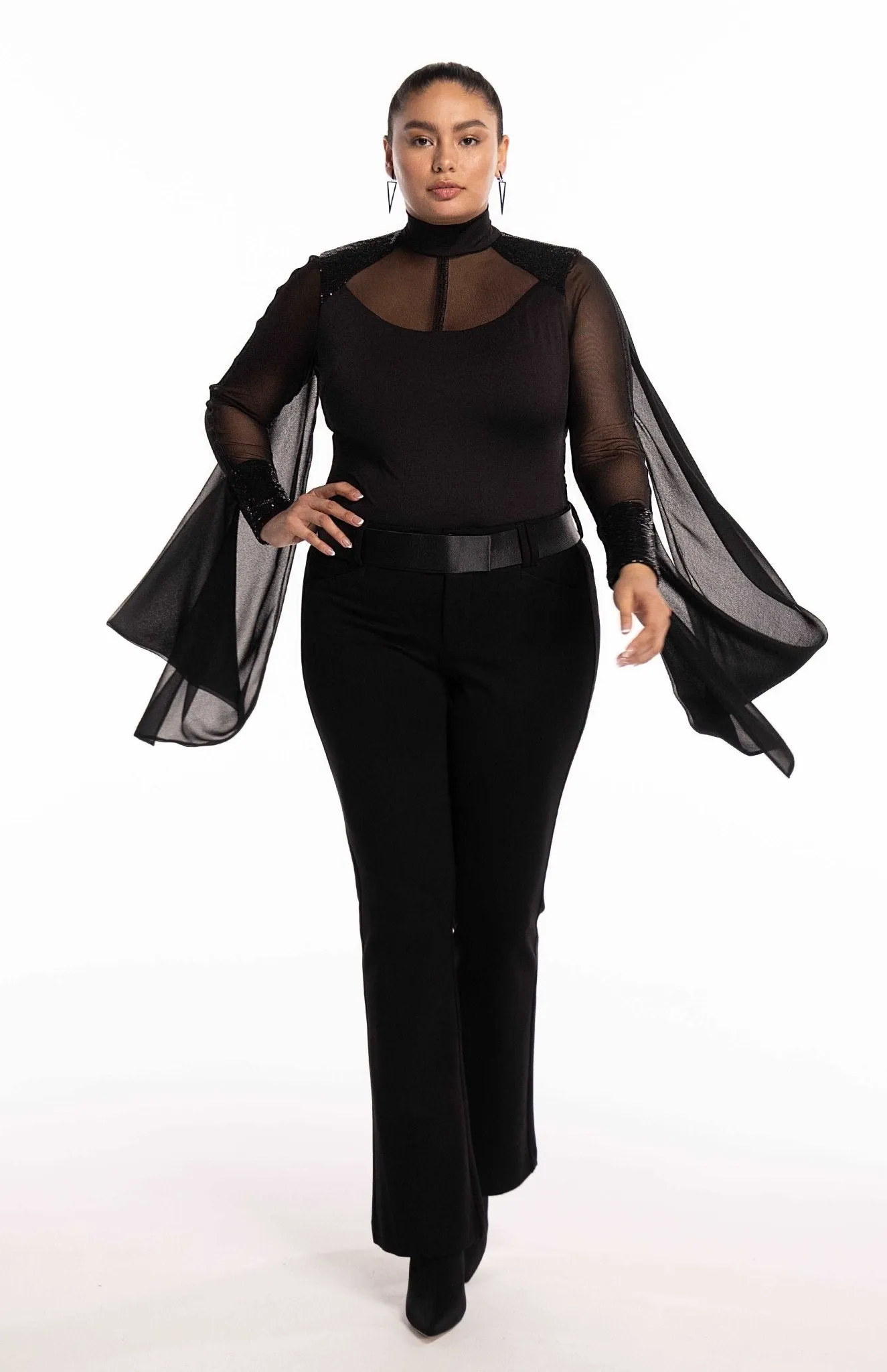 Eretria | Sublime Fluidity: Draped Curve Bodysuit