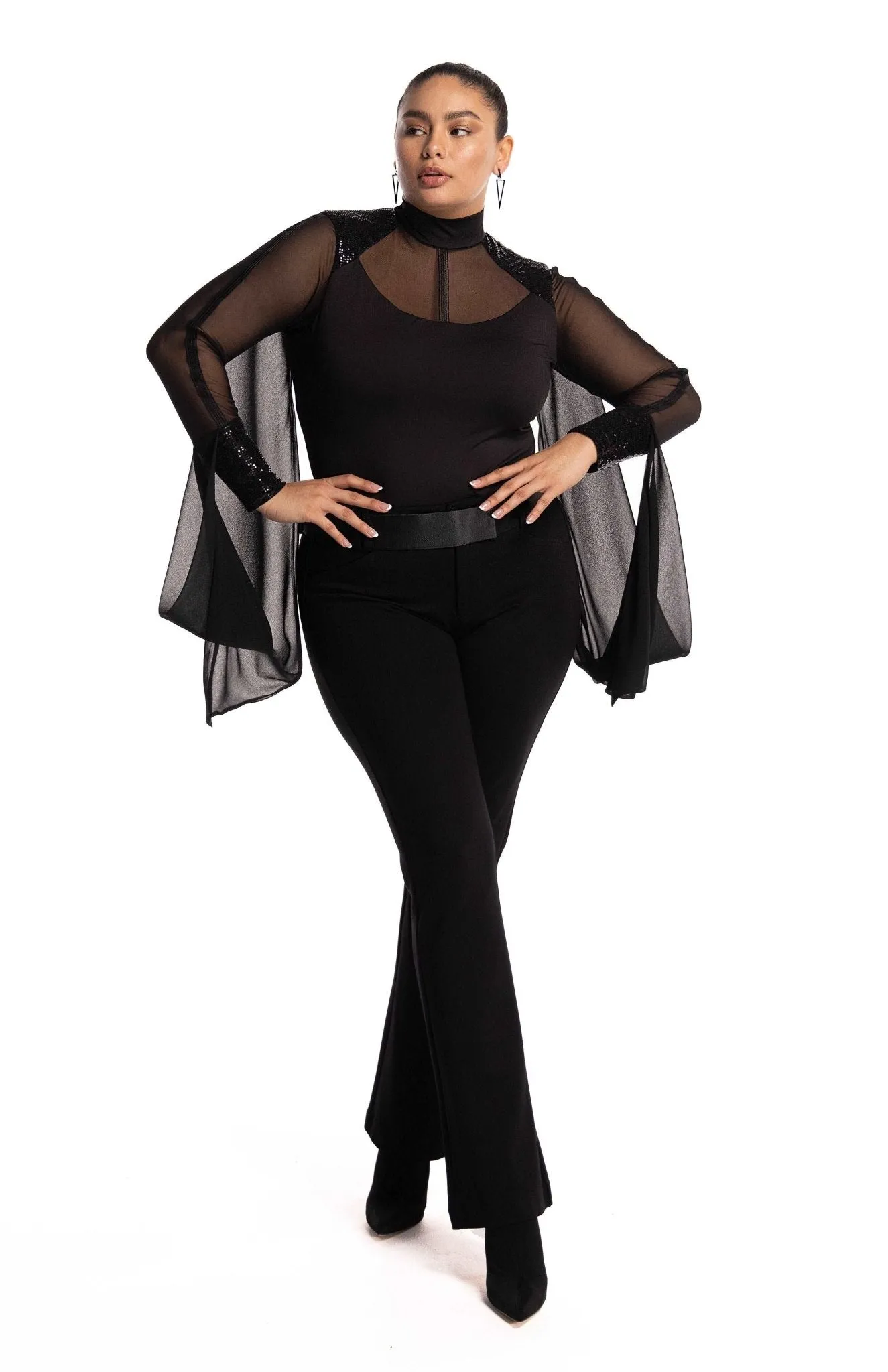 Eretria | Sublime Fluidity: Draped Curve Bodysuit