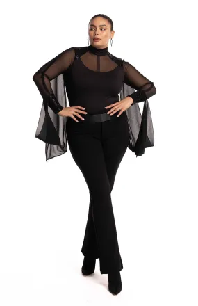 Eretria | Sublime Fluidity: Draped Curve Bodysuit
