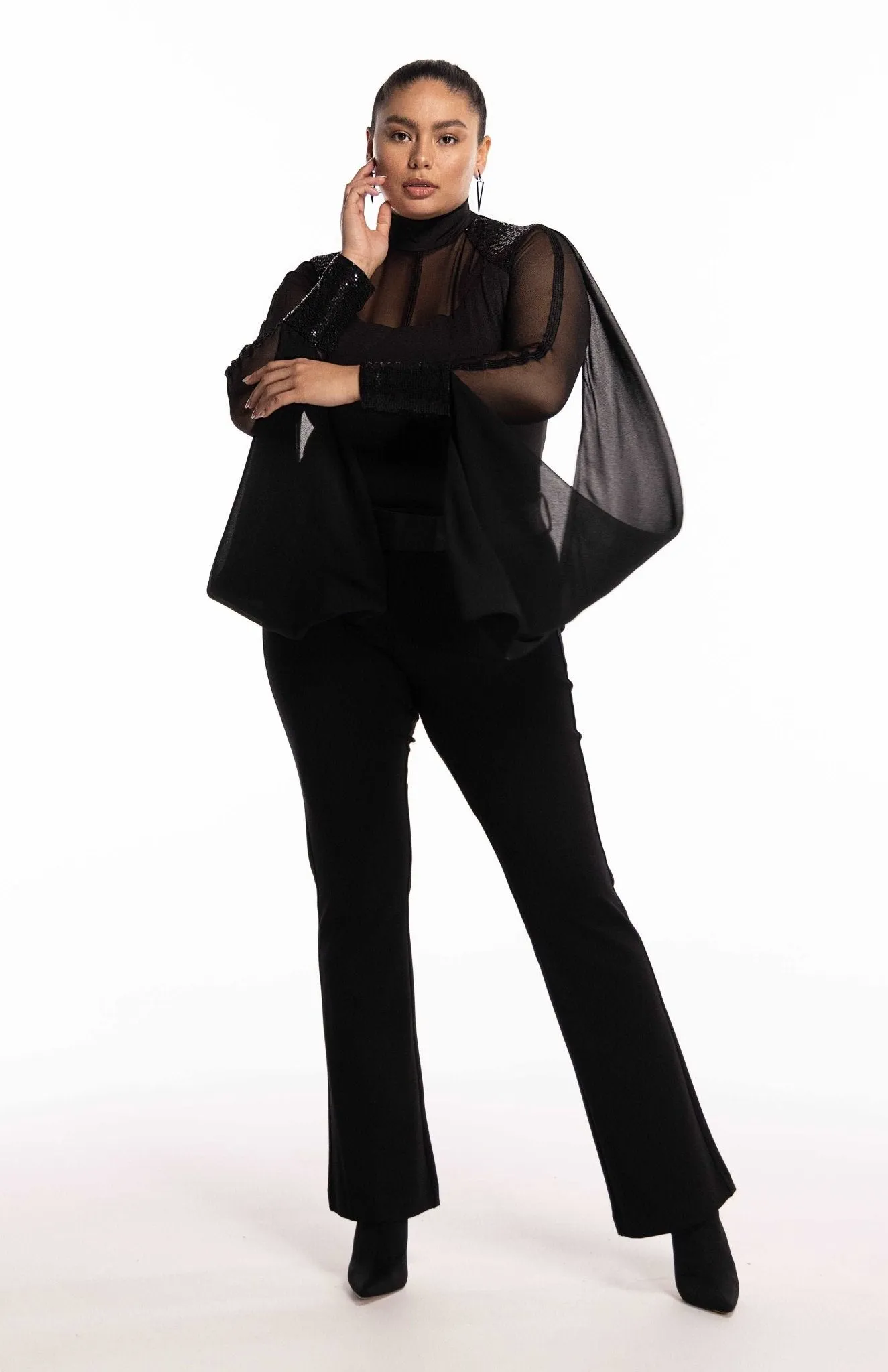 Eretria | Sublime Fluidity: Draped Curve Bodysuit