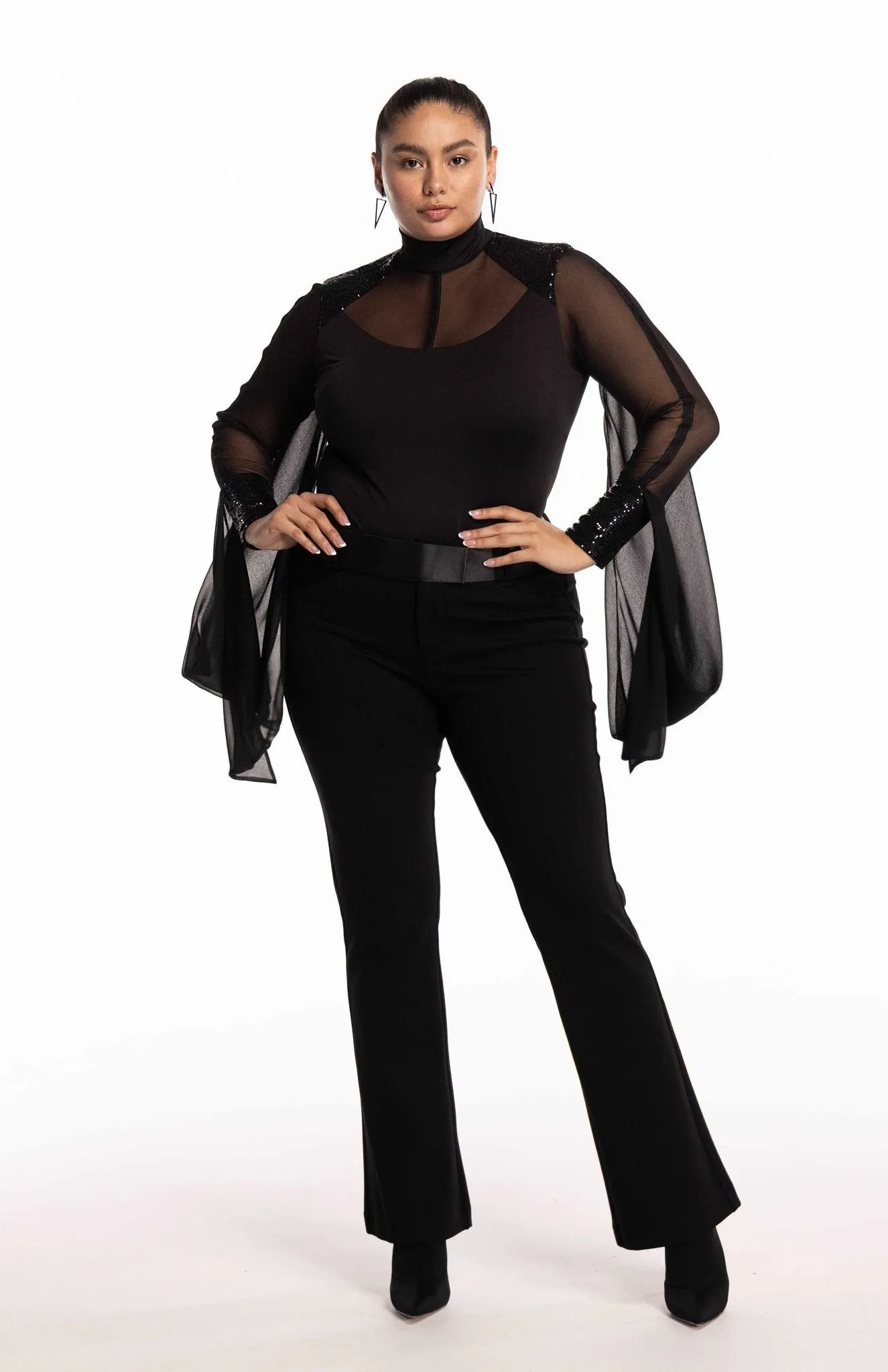 Eretria | Sublime Fluidity: Draped Curve Bodysuit
