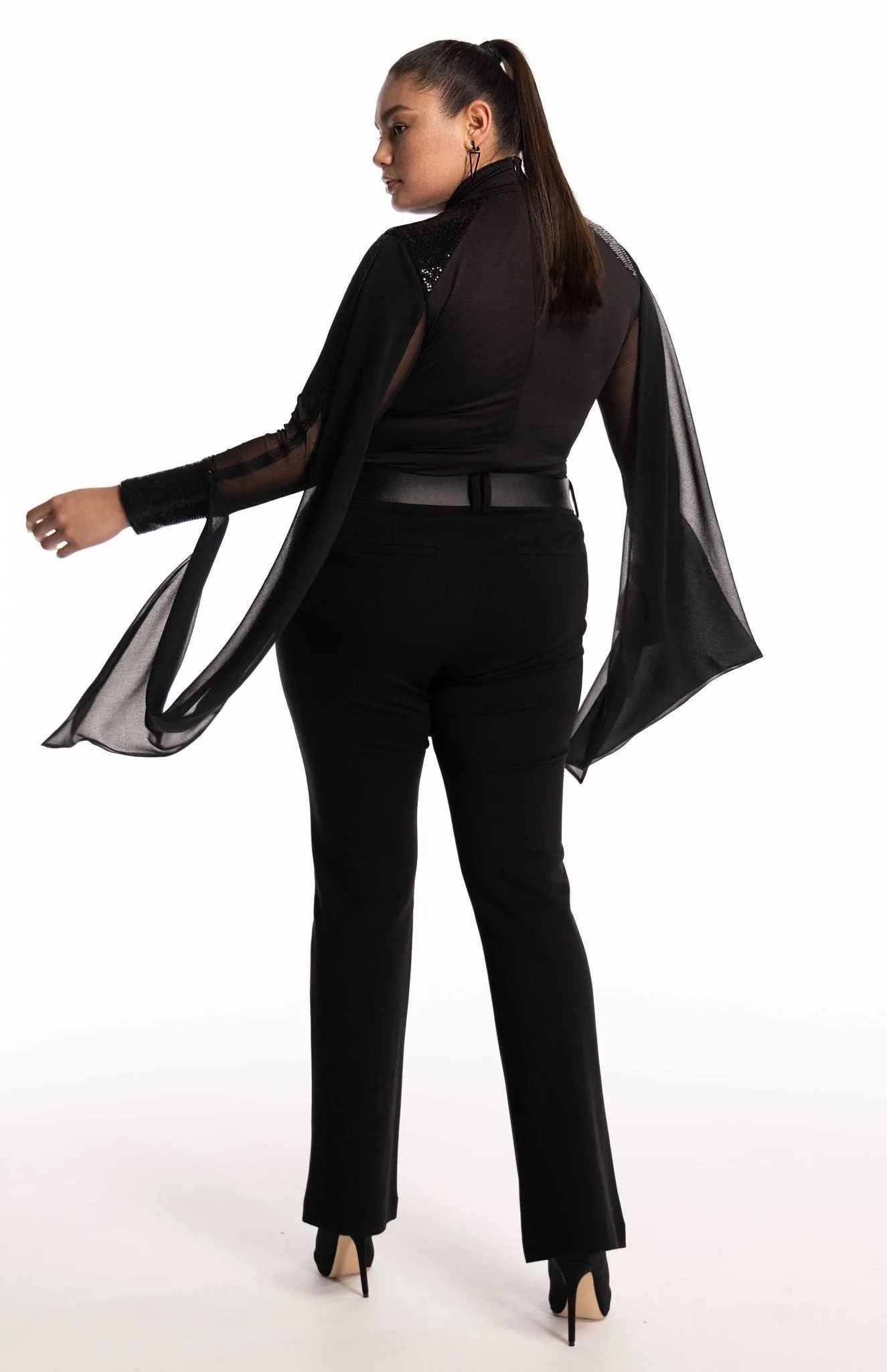 Eretria | Sublime Fluidity: Draped Curve Bodysuit