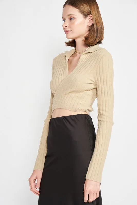 Eye Candy Wrap Sweater