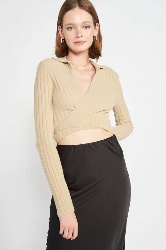 Eye Candy Wrap Sweater