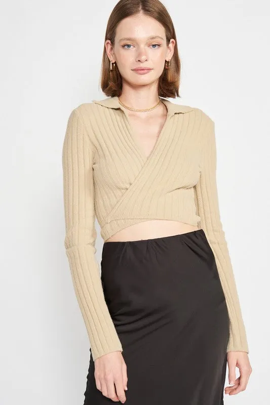Eye Candy Wrap Sweater