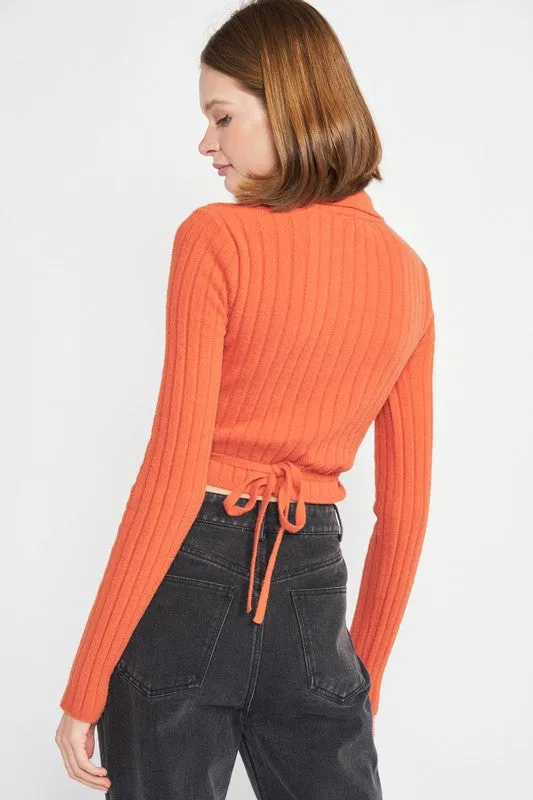 Eye Candy Wrap Sweater
