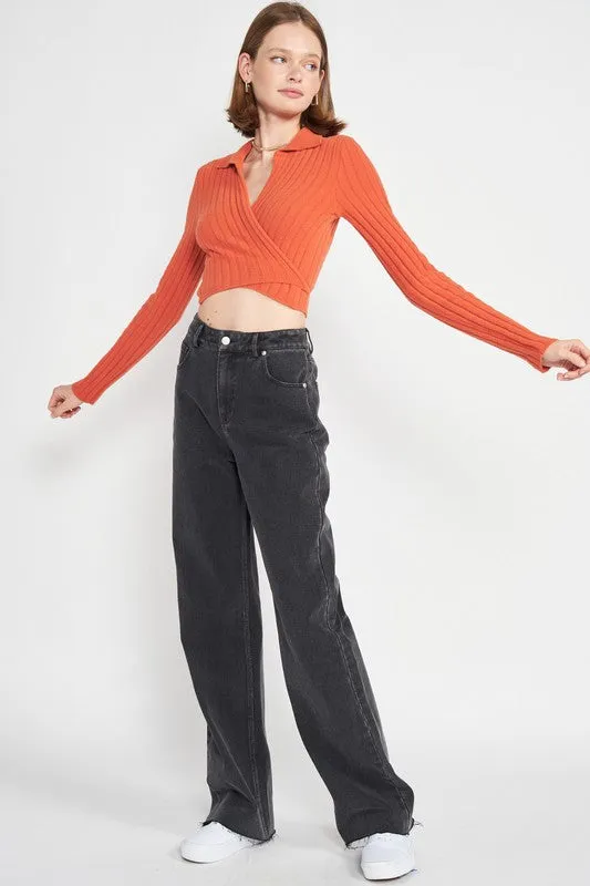 Eye Candy Wrap Sweater