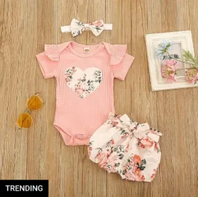 Floral Heart 3 Piece Summer Set 90