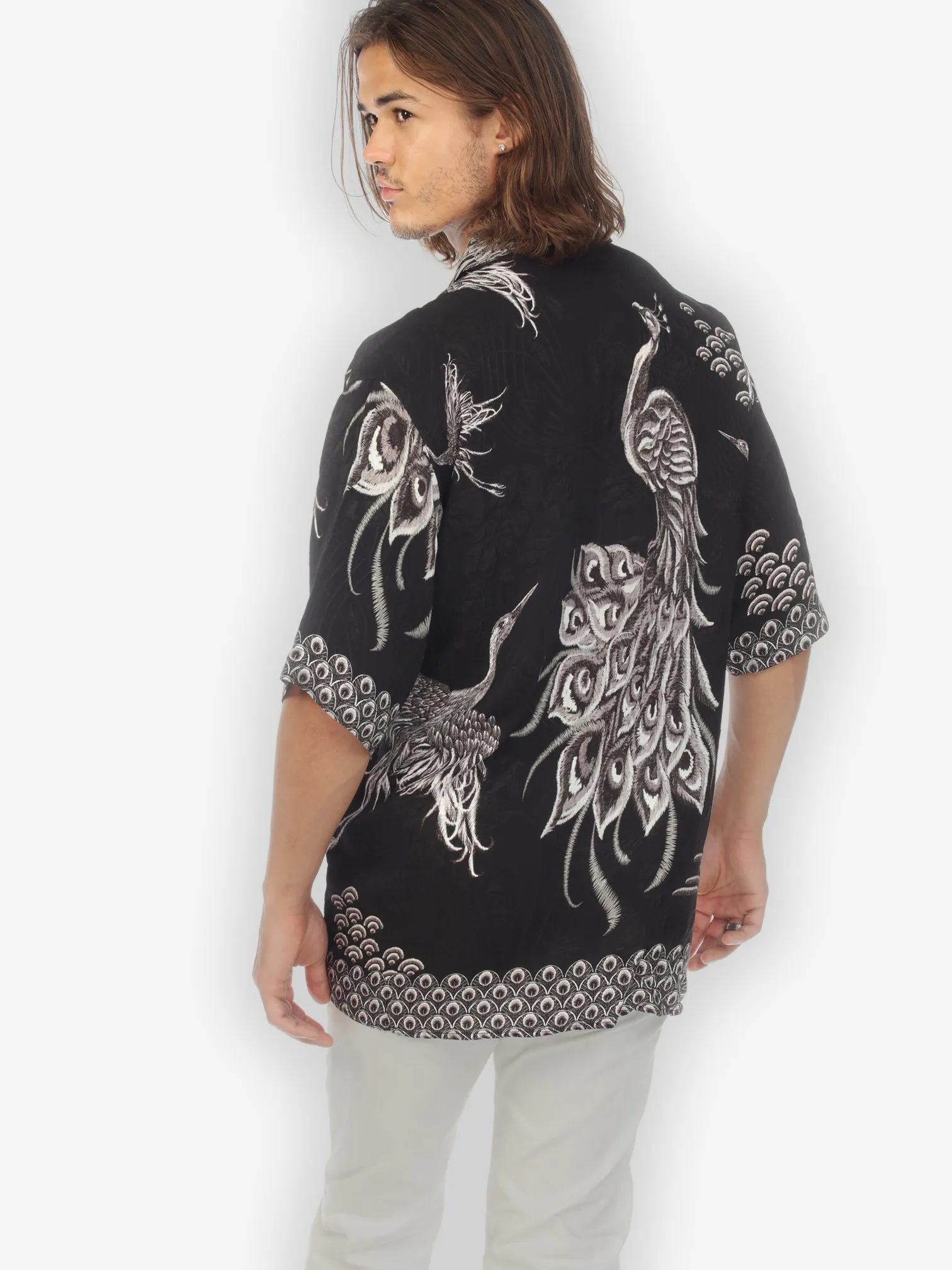 Flow Crane Men’s Silk Blend Shirt