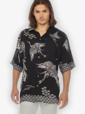 Flow Crane Men’s Silk Blend Shirt