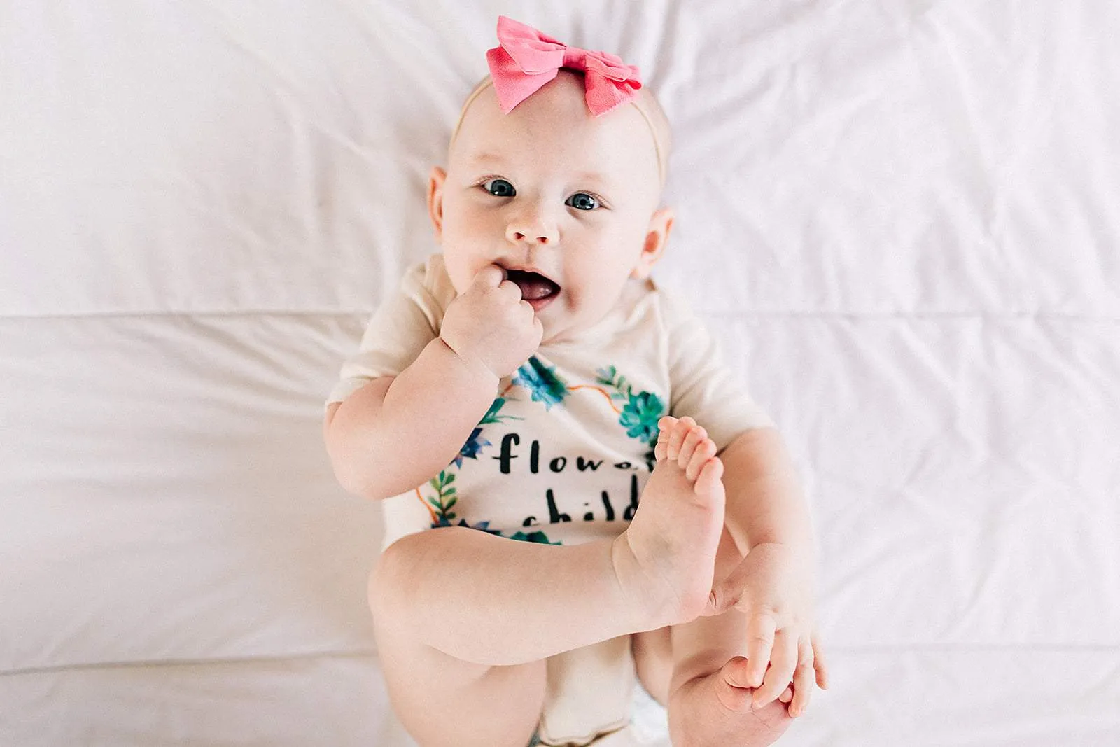 Flower Child Succulent Wreath Organic Baby Onesie®