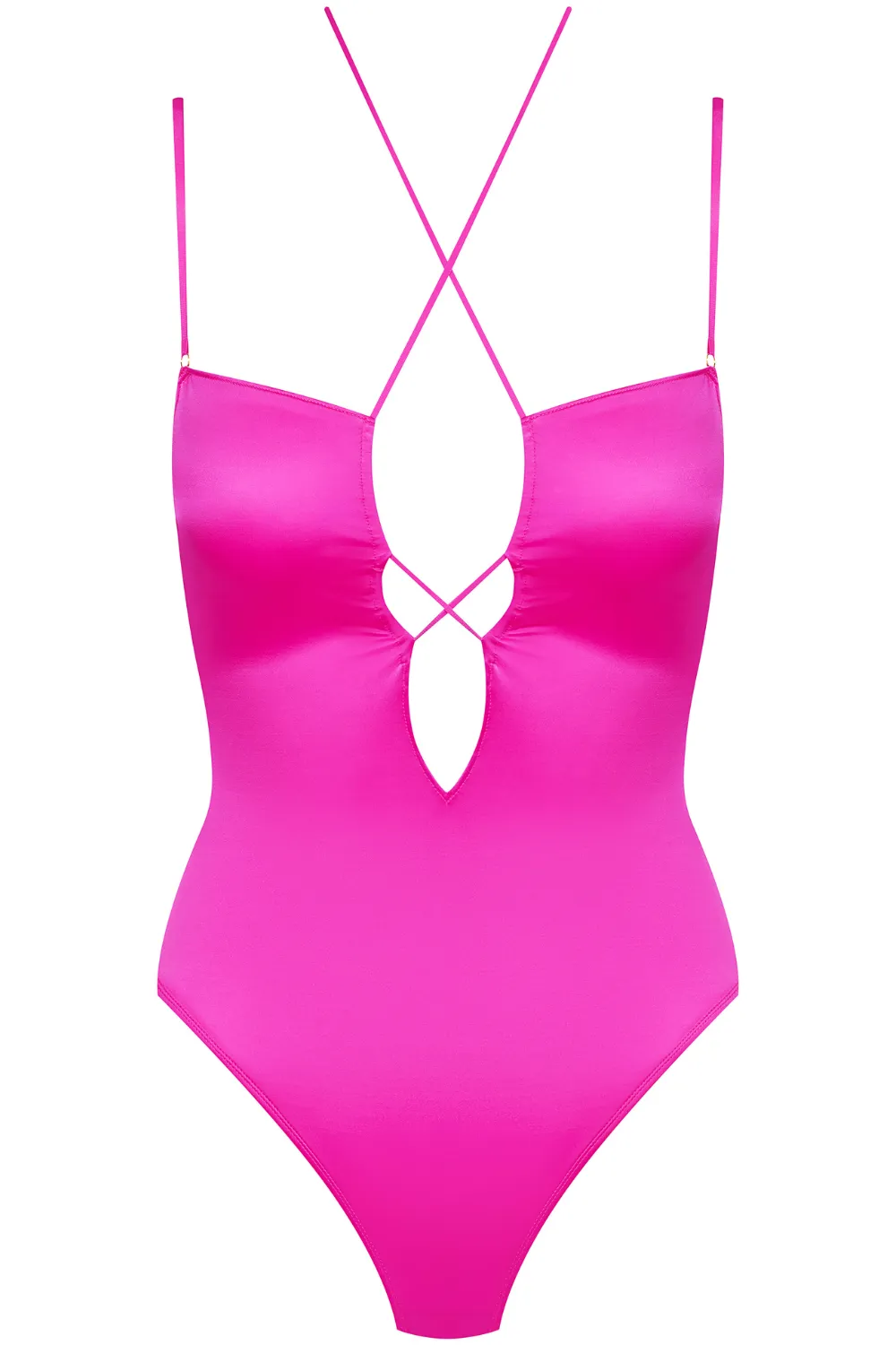 French Kiss Strap Thong Body Pink