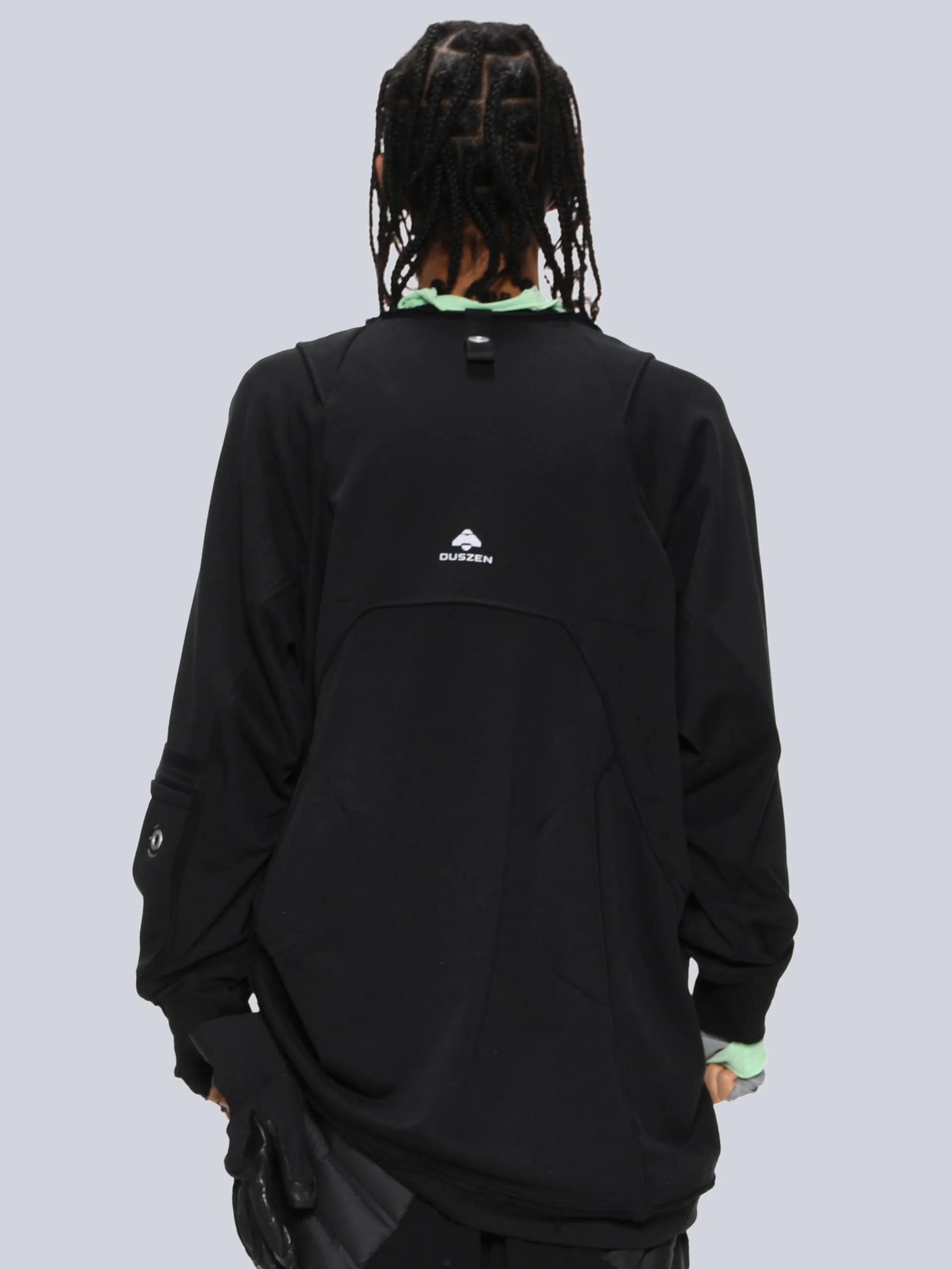 Geo Vent-Panel Layer Pullover