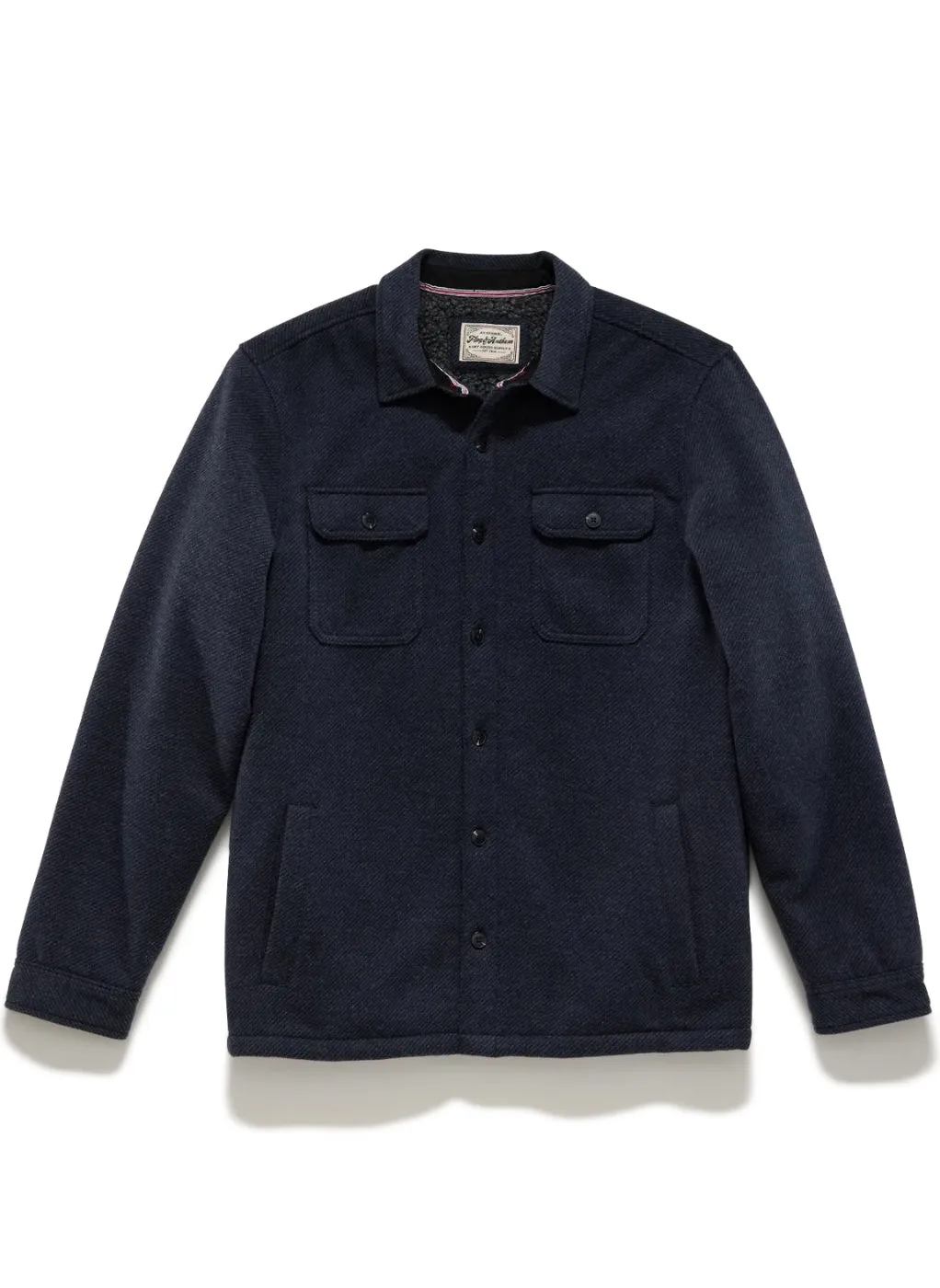 Hadley Sherpa Lined Shirt Jacket - Navy