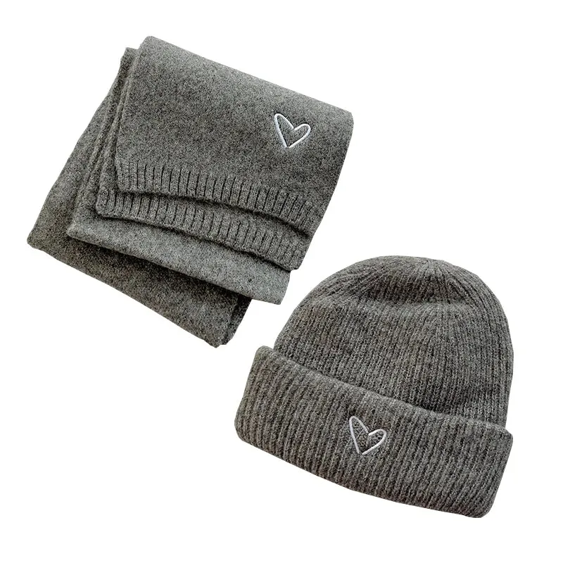 Heart Beanie & Scarf