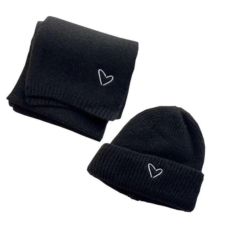 Heart Beanie & Scarf