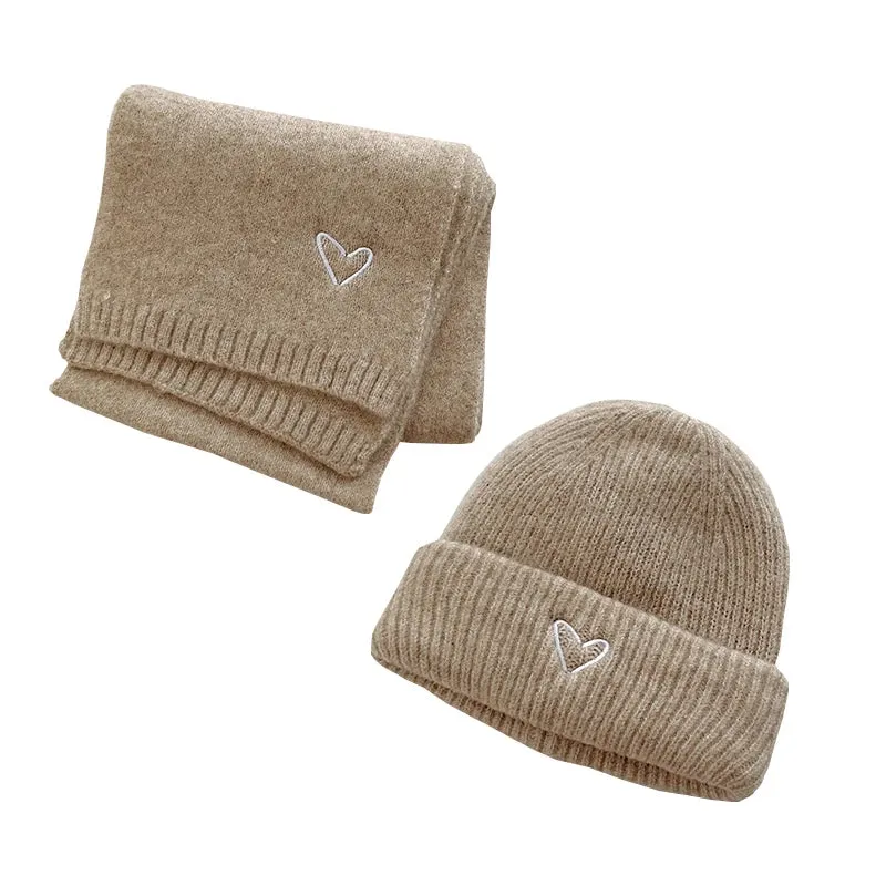 Heart Beanie & Scarf
