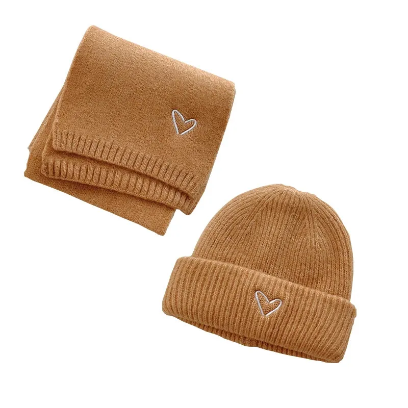 Heart Beanie & Scarf