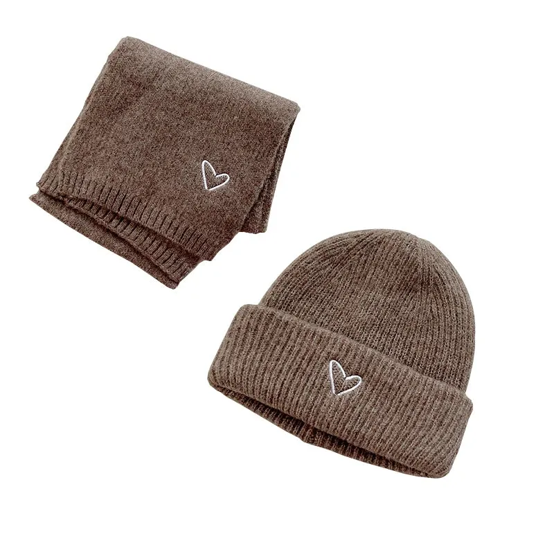 Heart Beanie & Scarf