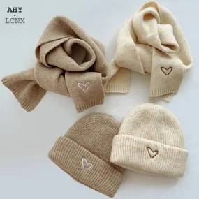 Heart Beanie & Scarf