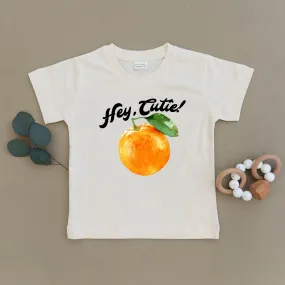 Hey Cutie Orange Organic Toddler Tee