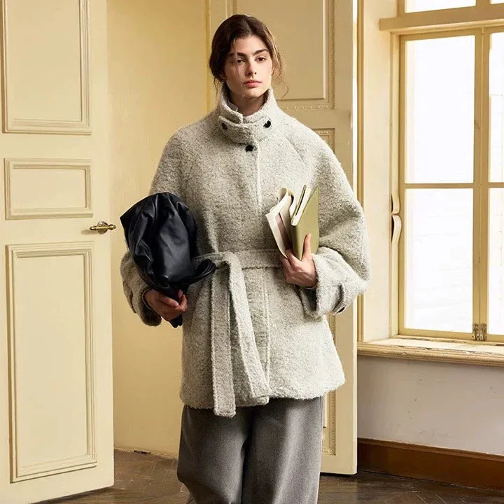 High Collar Wool Coat