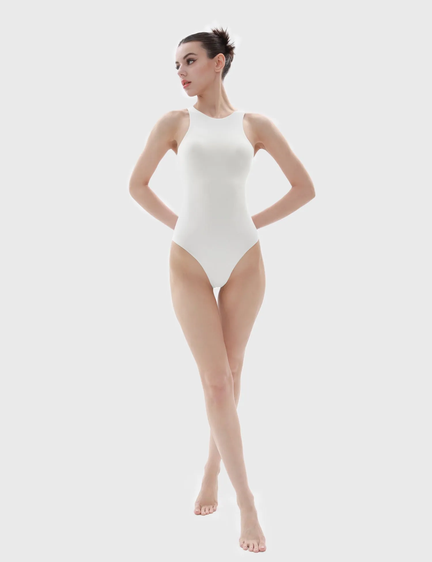 High Neck Sleeveless Bodysuit